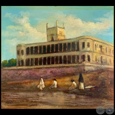 Lavanderas en la Playita Montevideo - Obra de Juan Guerra Gaja